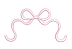 Bow Monogram and Name Topper | Satin Stitch Embroidery Design
