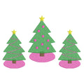 Sketch Christmas Tree Trio - 3 Sizes