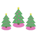 Sketch Christmas Tree Trio - 3 Sizes