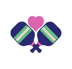 Pickleball Love Embroidery Design - Sketch and Fill Options (8 sizes)
