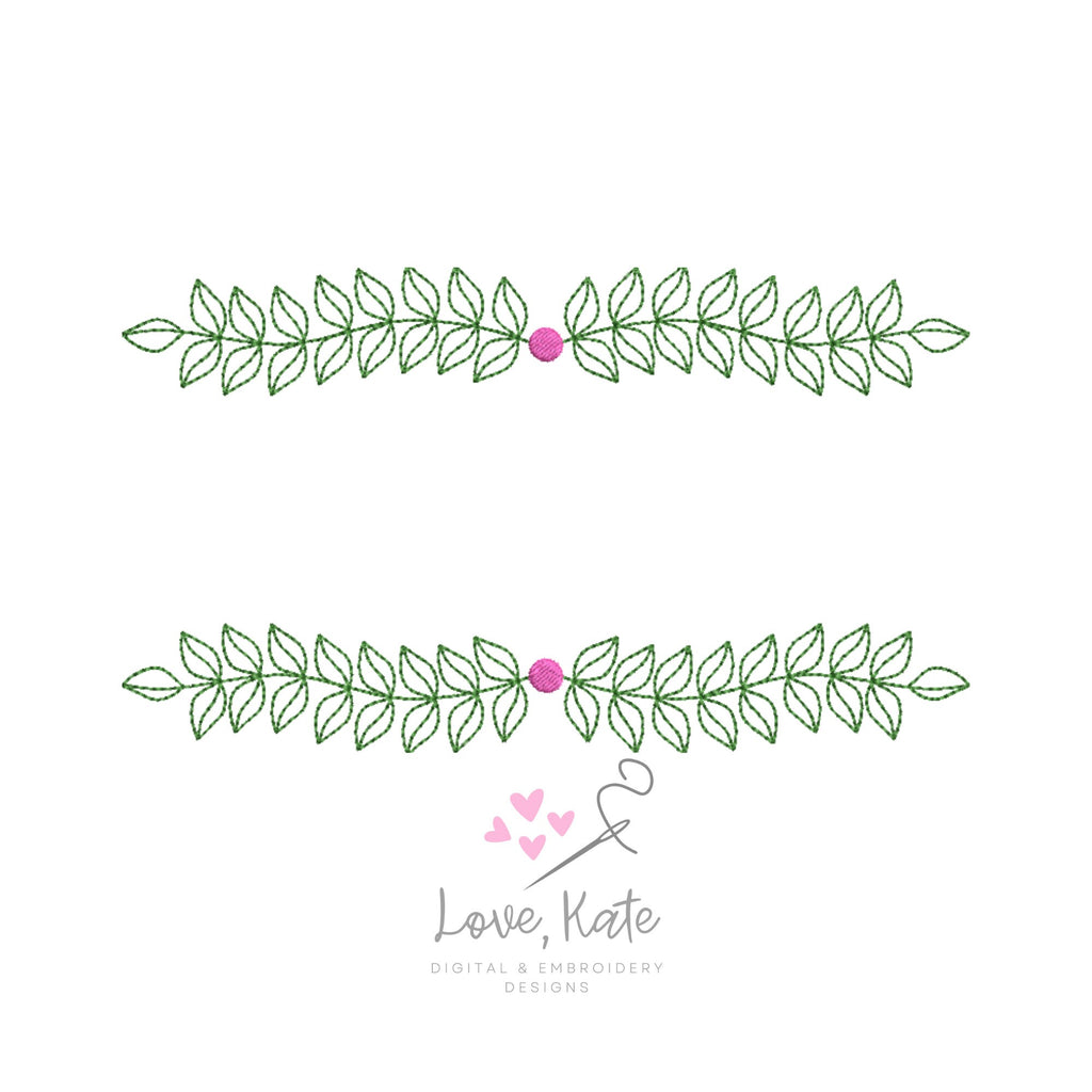 Botanical Embroidery Frame - Fill, Sketch + Outline | 3 Sizes