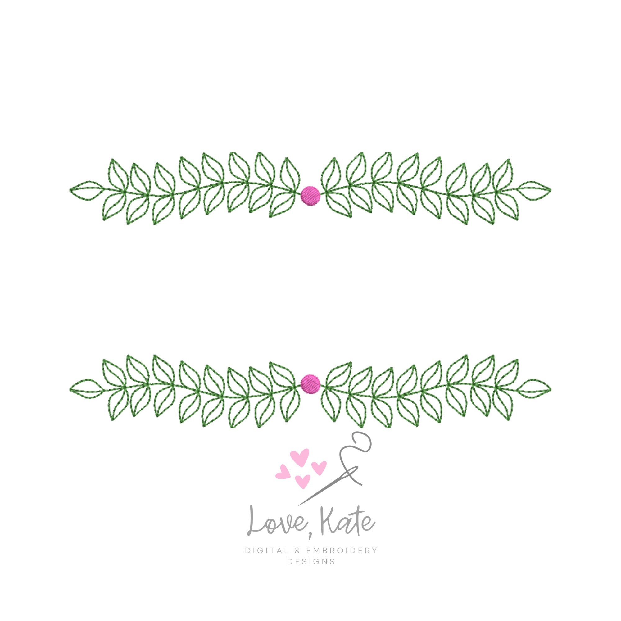 Botanical Embroidery Frame - Fill, Sketch + Outline | 3 Sizes