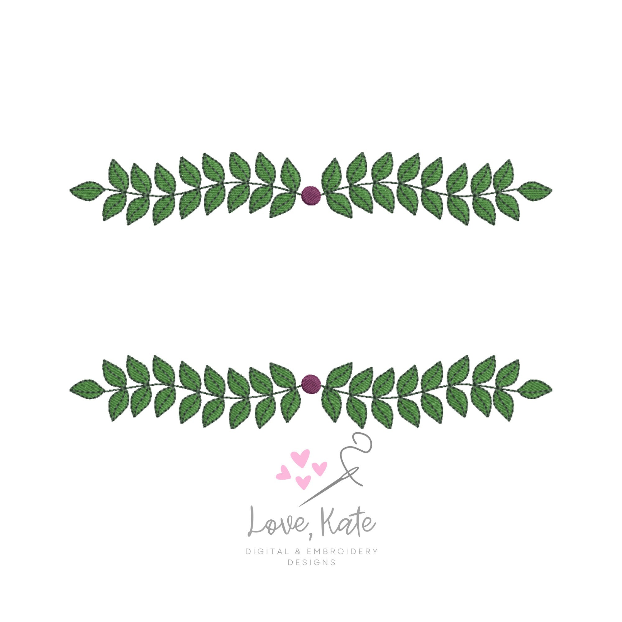 Wreath Embroidery Frame - Fill, Sketch + Outline | 3 Sizes