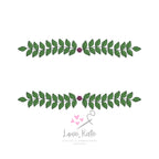 Wreath Embroidery Frame - Fill, Sketch + Outline | 3 Sizes