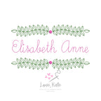 Wreath Embroidery Frame - Fill, Sketch + Outline | 3 Sizes