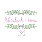 Wreath Embroidery Frame - Fill, Sketch + Outline | 3 Sizes