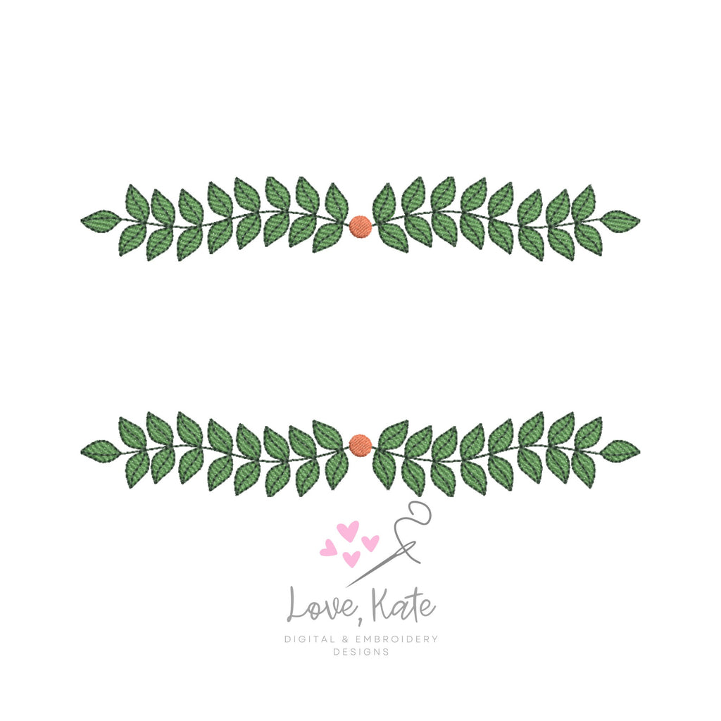 Wreath Embroidery Frame - Fill, Sketch + Outline | 3 Sizes