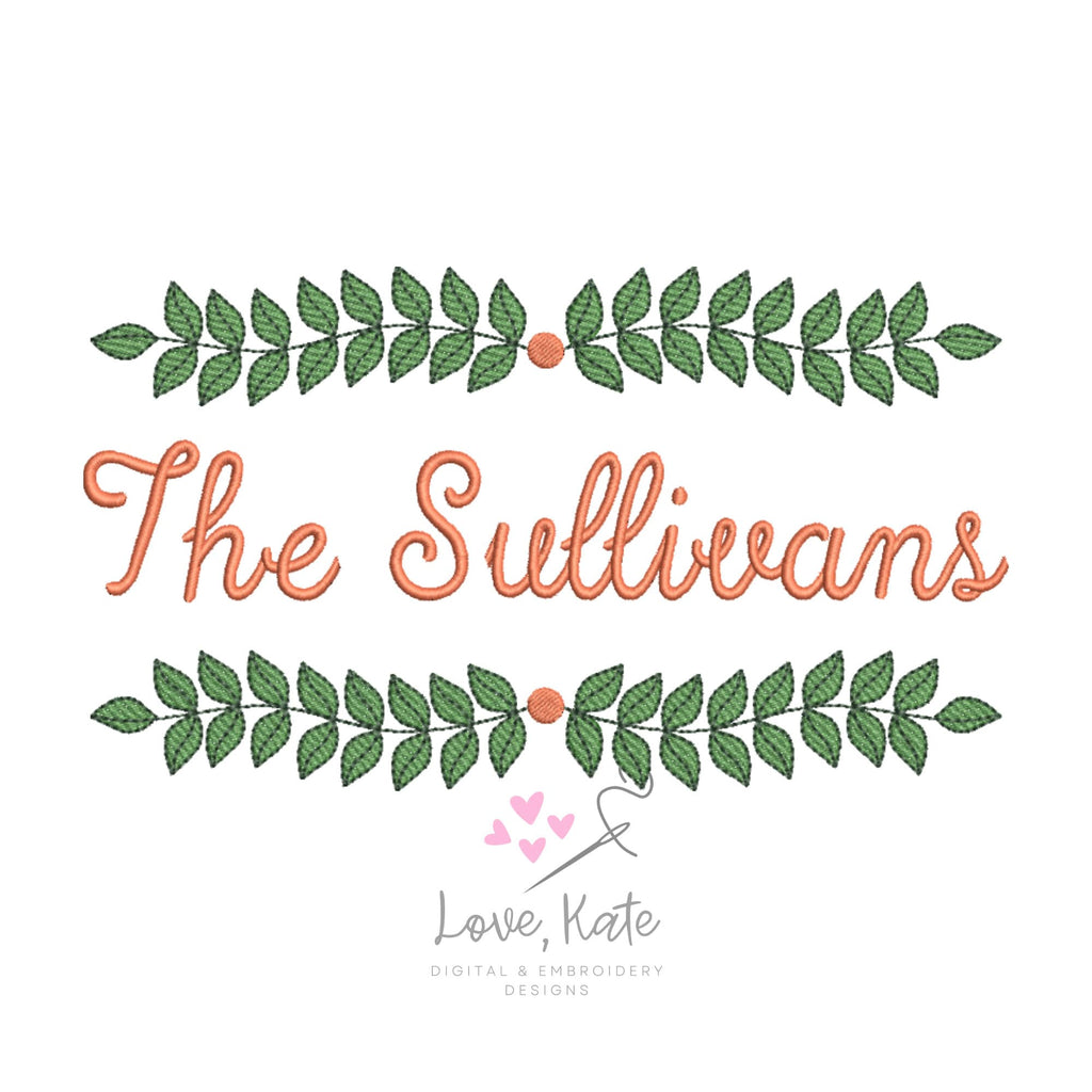 Botanical Embroidery Frame - Fill, Sketch + Outline | 3 Sizes