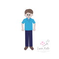The Mix & Match People Embroidery Collection | Man + Pants + Polo