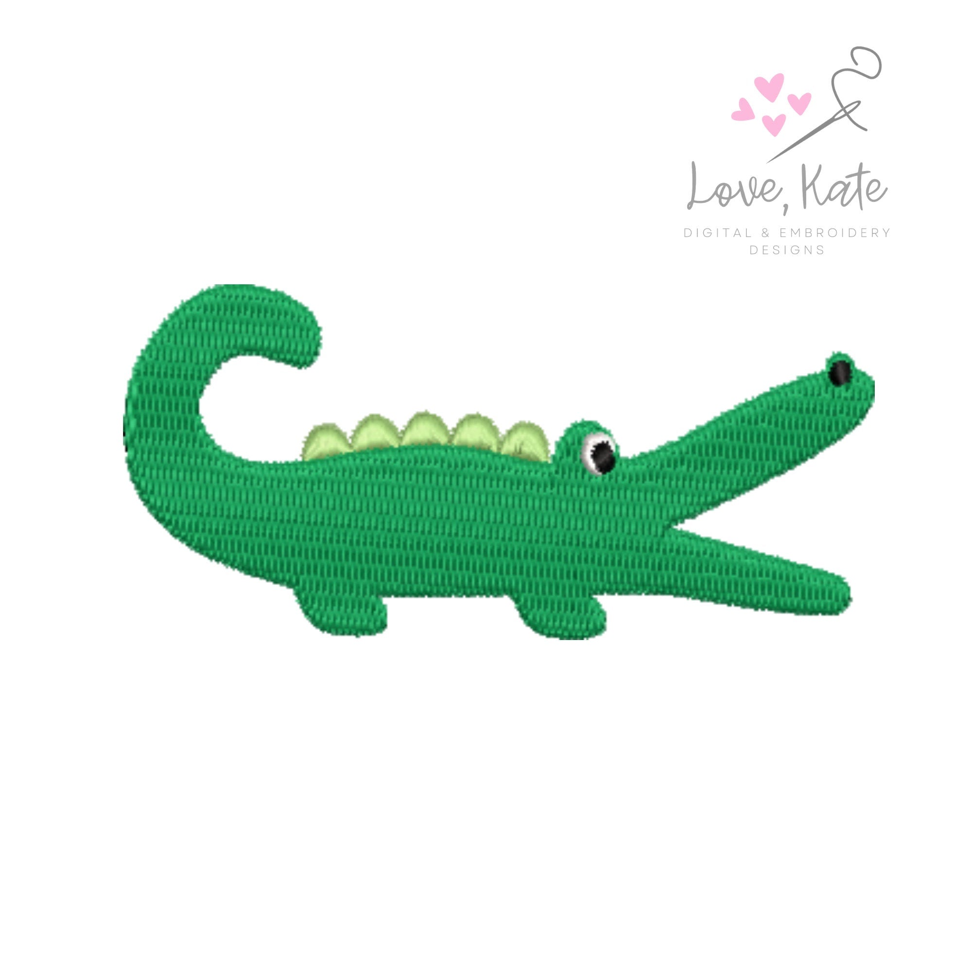 Mini Preppy Alligator Embroidery Design + Bigs Too!