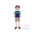 The Mix & Match People Embroidery Collection | Man + Shorts + Vest
