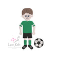The Mix & Match People Embroidery Collection | Boy + Soccer