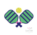 The Original - Pickleball Paddles Crossed Embroidery Design - 4 Sizes