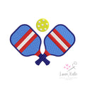 Pickleball Paddles Embroidery Design - 2 Styles | 5 Sizes