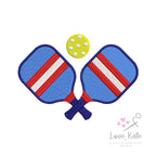 Pickleball Paddles Embroidery Design - 2 Styles | 5 Sizes