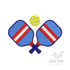 Pickleball Paddles Embroidery Design - 2 Styles | 5 Sizes