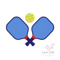 Pickleball Paddles Embroidery Design - 2 Styles | 5 Sizes