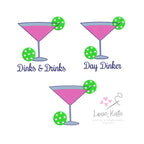Pickleball Cosmopolitan Dinks & Drinks, Day Dinker, and Plain - 4 Sizes