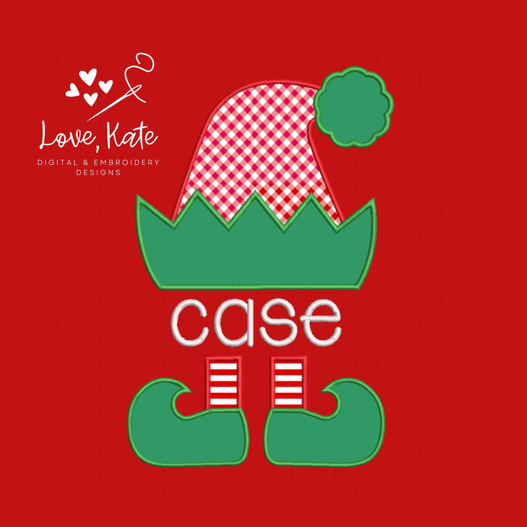 The Personalized Elf Applique - 5 Sizes