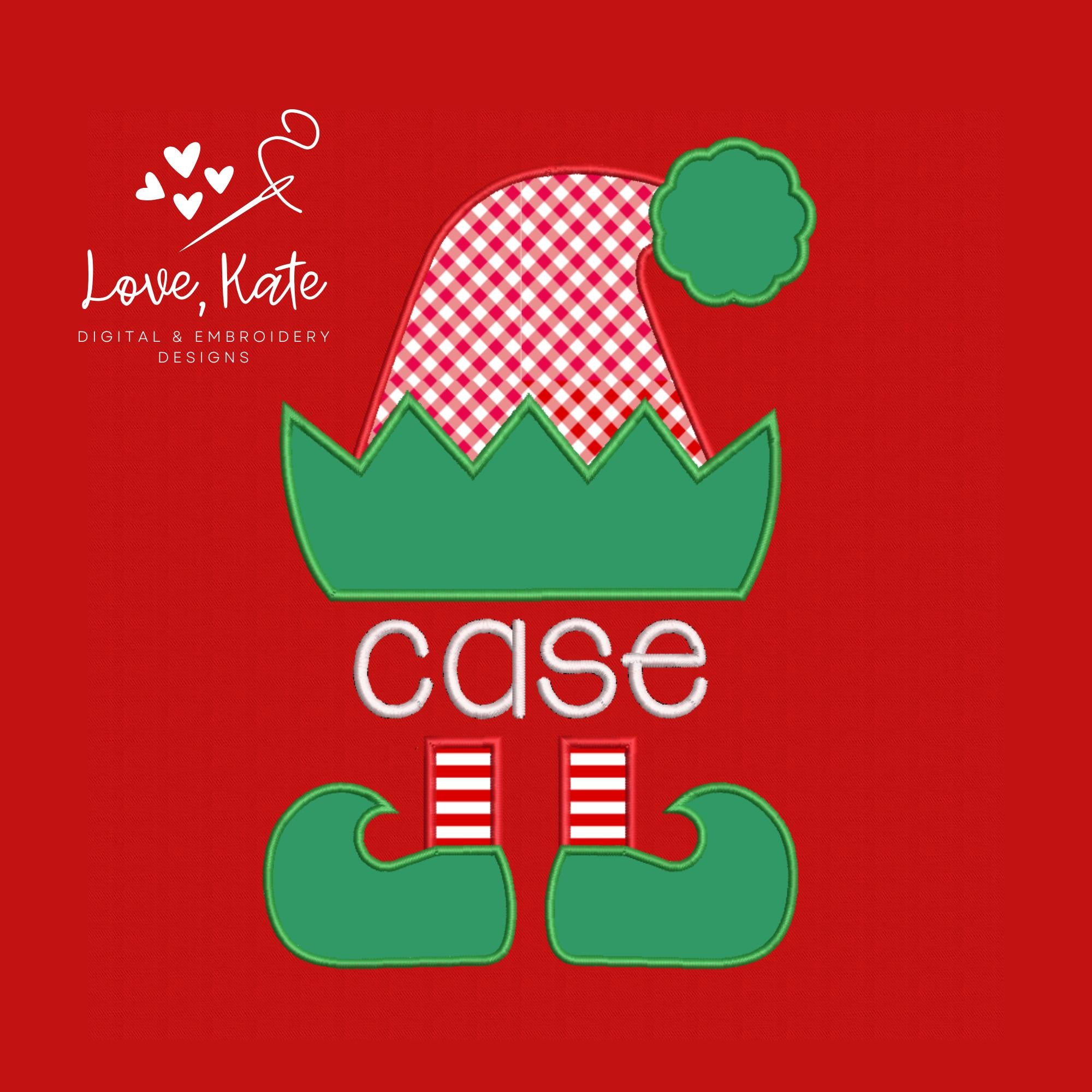 The Personalized Elf Applique - 5 Sizes