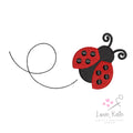 Ladybug Embroidery Designs | 2 Styles | 9 Sizes Each