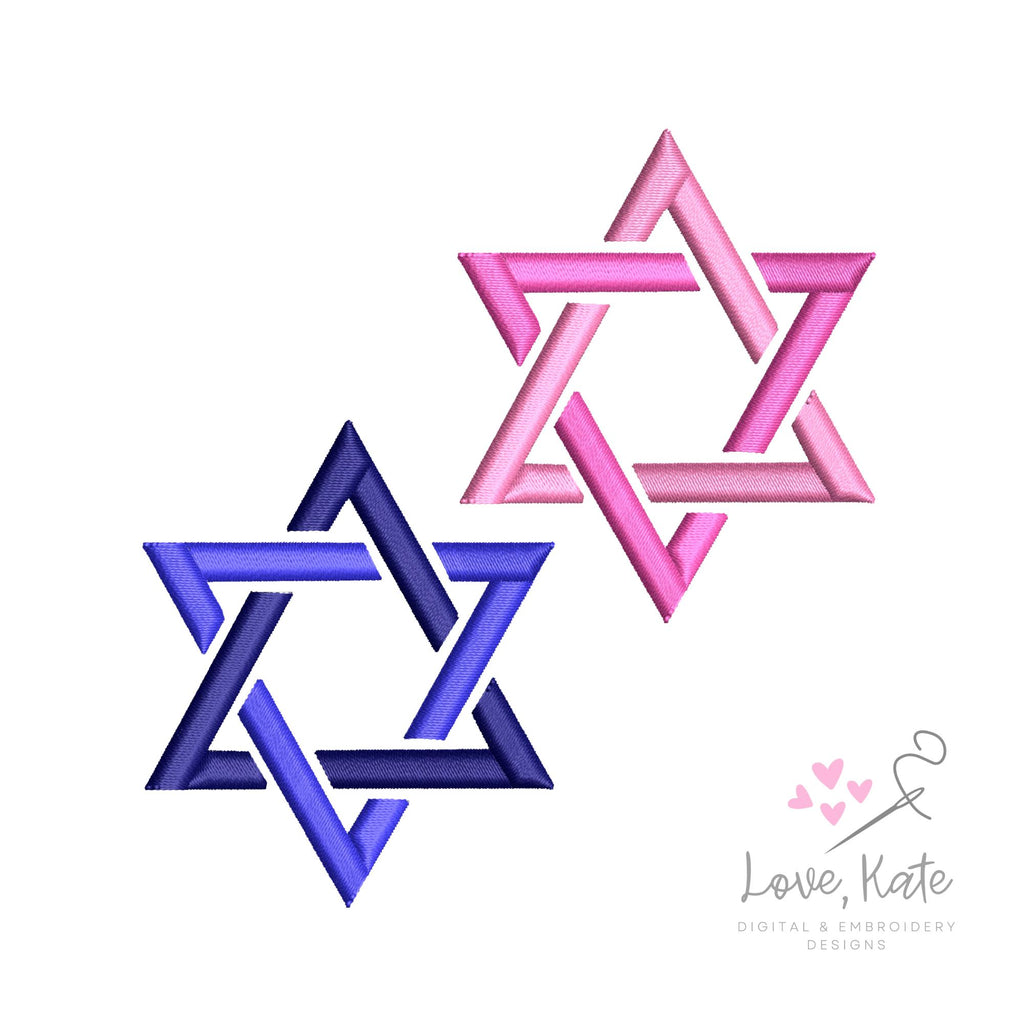 Jewish Star / Star of David Embroidery Design