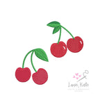 Cherries Embroidery Design | Minis and Bigs | 2 styles, 7 sizes