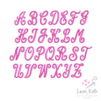 Perfect Script BX Native Embroidery Font | Timeless Script Alphabet for Machine Embroidery