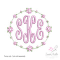 Vintage Flowers Monogram Frame | 2 Styles | 8 Sizes
