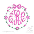 Vintage Flowers Monogram Frame | 2 Styles | 8 Sizes