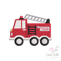 Fire Truck Embroidery Design | 7 Sizes